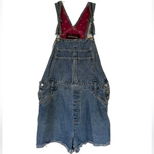 REFORMATION - REWORKED DENIM OVERALLS